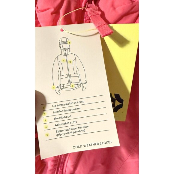 Girls Pink Anorak Jacket XXL (18) All in Motion NEW with Tags - Picture 5 of 5